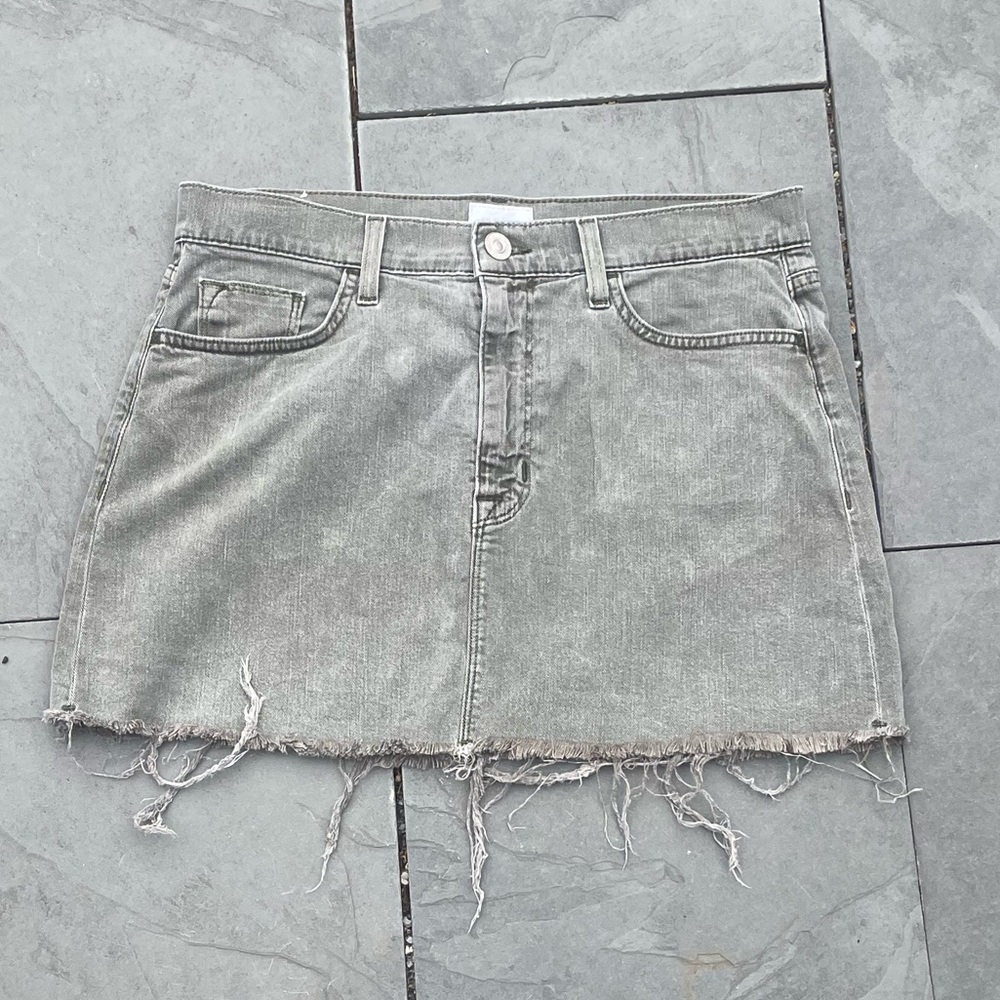 Hudson Denim Vivid Mini‎ Skirt –Green Sz 27